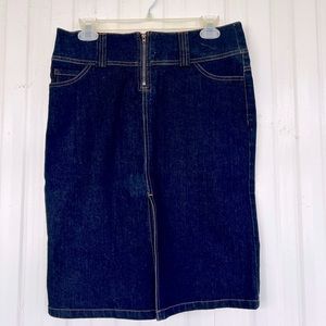 Denim Pencil Skirt